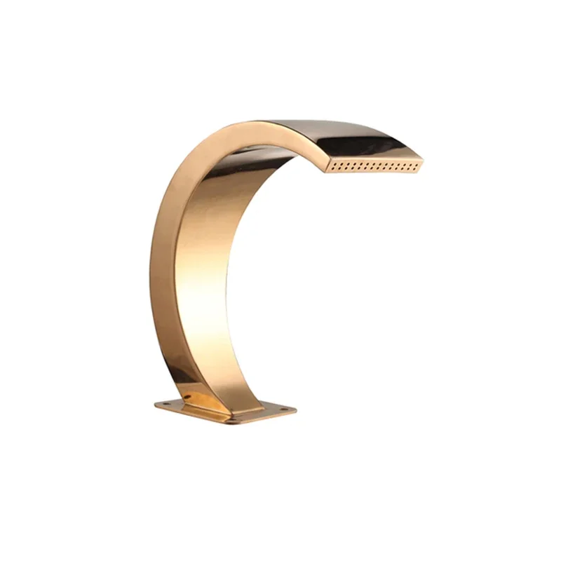 Fonte cascata cascata de piscina de aço inoxidável com lâmina