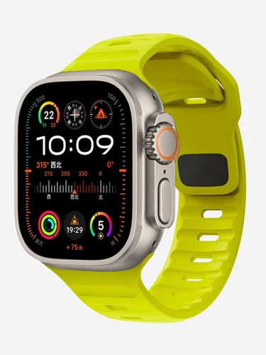 Imagen 2 del producto Correa deportiva para Apple Watch Band 44mm 45mm 49mm 42mm 40mm 41mm pulsera de silicona iwatch Series 9 8 7 6 5 4 3 se ultra 2