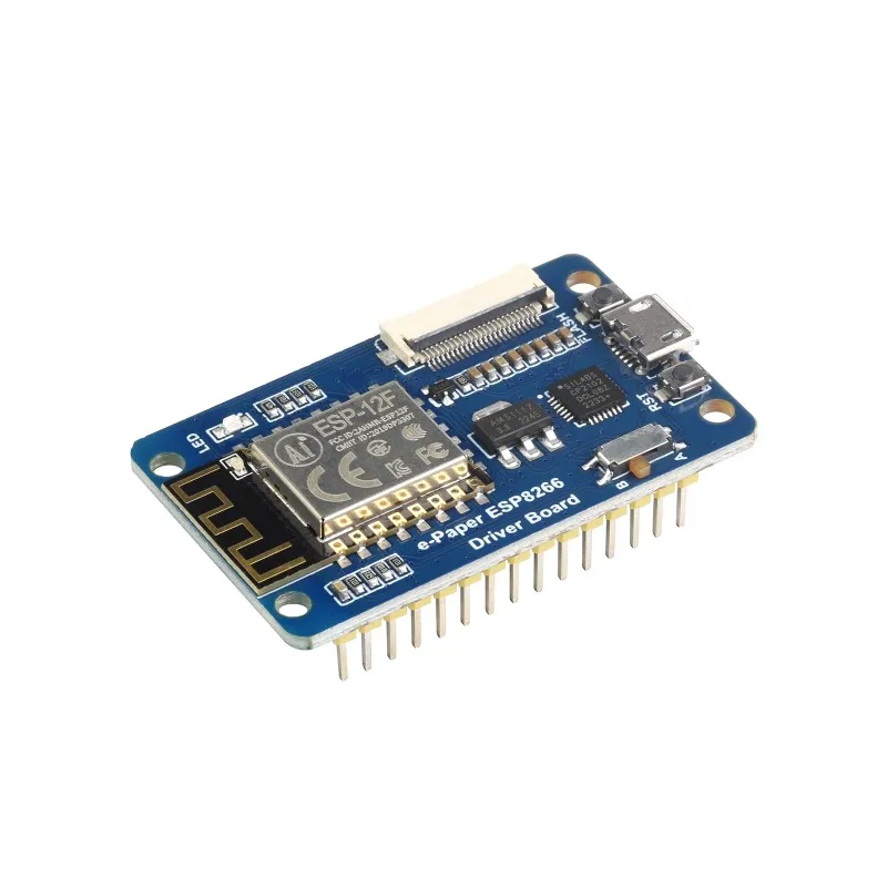 Universal e-Paper Driver Board with WiFi SoC ESP8266 onboard, supports various Waveshare SPI e-Paper raw panels