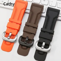 Silicone Watch Strap for Seven Fridaies M1P1S1Q1 Men Brown Women's Original Sevenfriday Waterproof Sweatproof Watchband 28mm