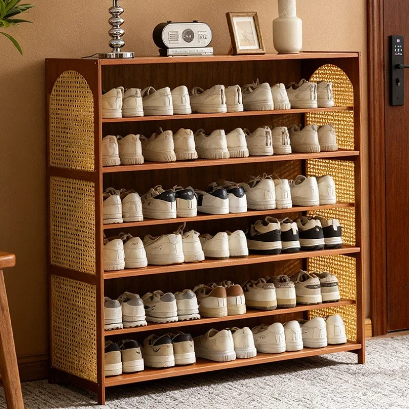 Multi-functional Shoe cabinet home door multi-layer baffle shoe rack home storage simple shoe cabinet