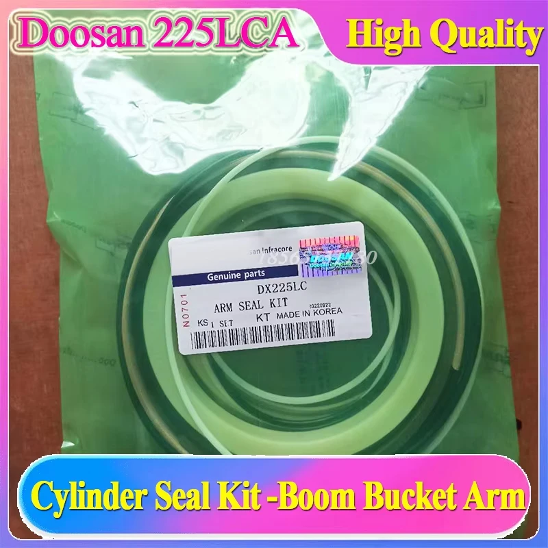 DX225 DX225LC Boom Bucket Arm Hydraulic Cylinder Seal Kit K9001892  K9001901  K9001878 Excavator Repair Oil Seal