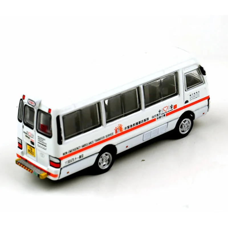 Sottobicchiere in lega di Hong Kong in scala 1:76 NEATS Autorità ospedaliera Ambulanza senza emergenza Modello di simulazione di auto giocattolo in miniatura pressofuso