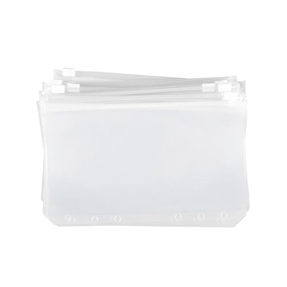 

10pcs A6 Pvc Document Folder Transparent Waterproof File Organizer For Office School Storage 17X11Cm Lightweight