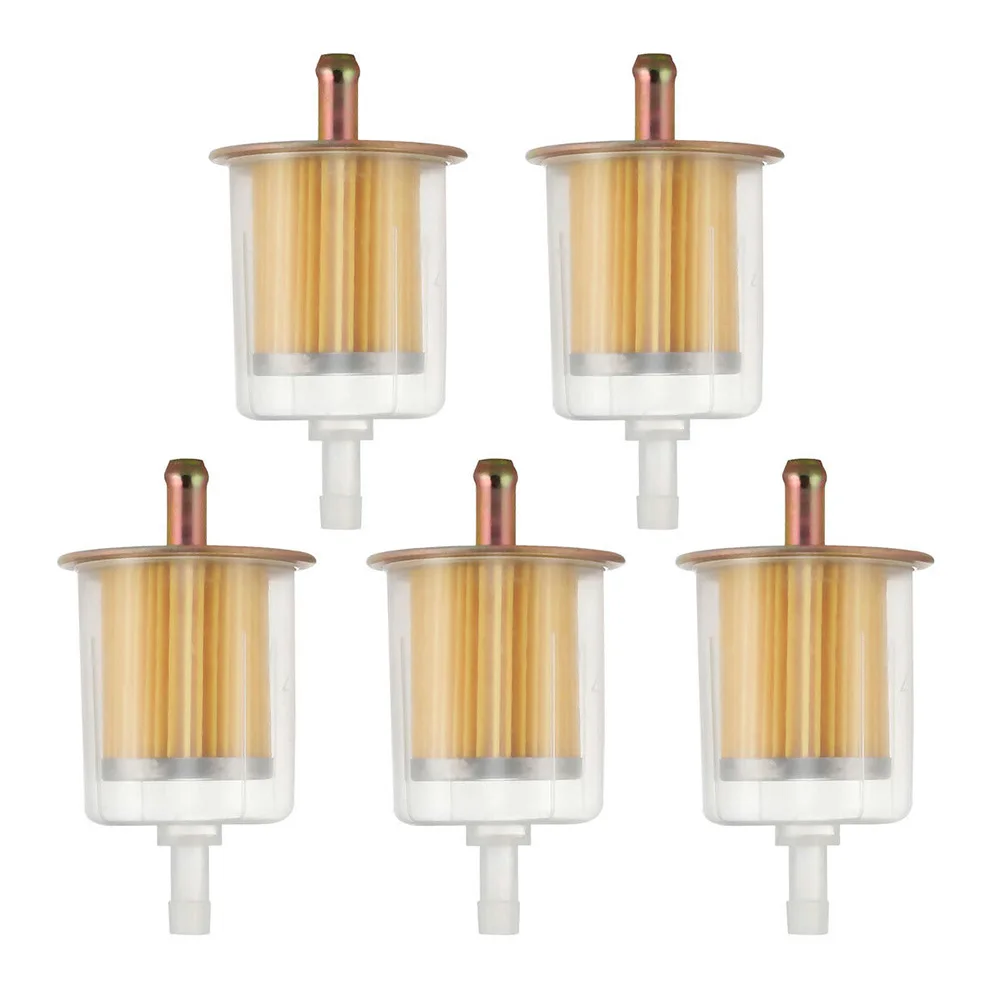 Diverse Compatibility Set of Five High Performance In Line Fuel Filters Ideal For Use in Tractors and Motorbikes Alike