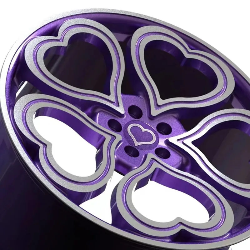 Custom Forged Wheel Hub with Love Pattern 35mm ET New Condition Multi-fit Custom Color 14-26 Inch Passenger Car Wheels