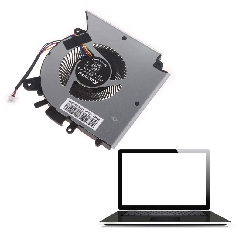 كمبيوتر محمول وحدة المعالجة المركزية وحدة معالجة الرسومات المبرد تيار مستمر 5 فولت 4pin 4 أسلاك ل كاتانا GF66 GF76 11SC 11UC