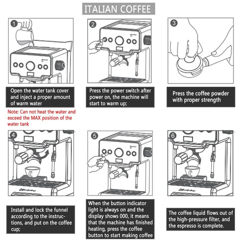CRM3605 caffettiera per Home15bar macchina per caffè Espresso pompa semiautomatica tipo Cappuccino macchina per bolle di latte macchina per caffè italiana