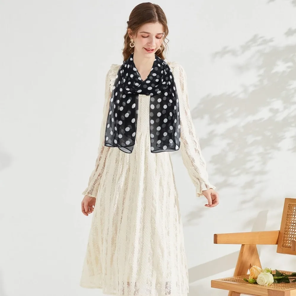 ผู้หญิงผ้าคลุมไหล่พิมพ์ลายดอกไม้นุ่มผ้าพันคอชีฟองเชียร์