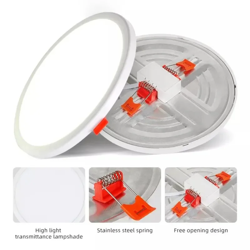 Cutting Hole Adjustable LED Ceiling Light Recessed Panel LED Downlight AC110V 220V Aluminium Indoor Ceiling Lamp