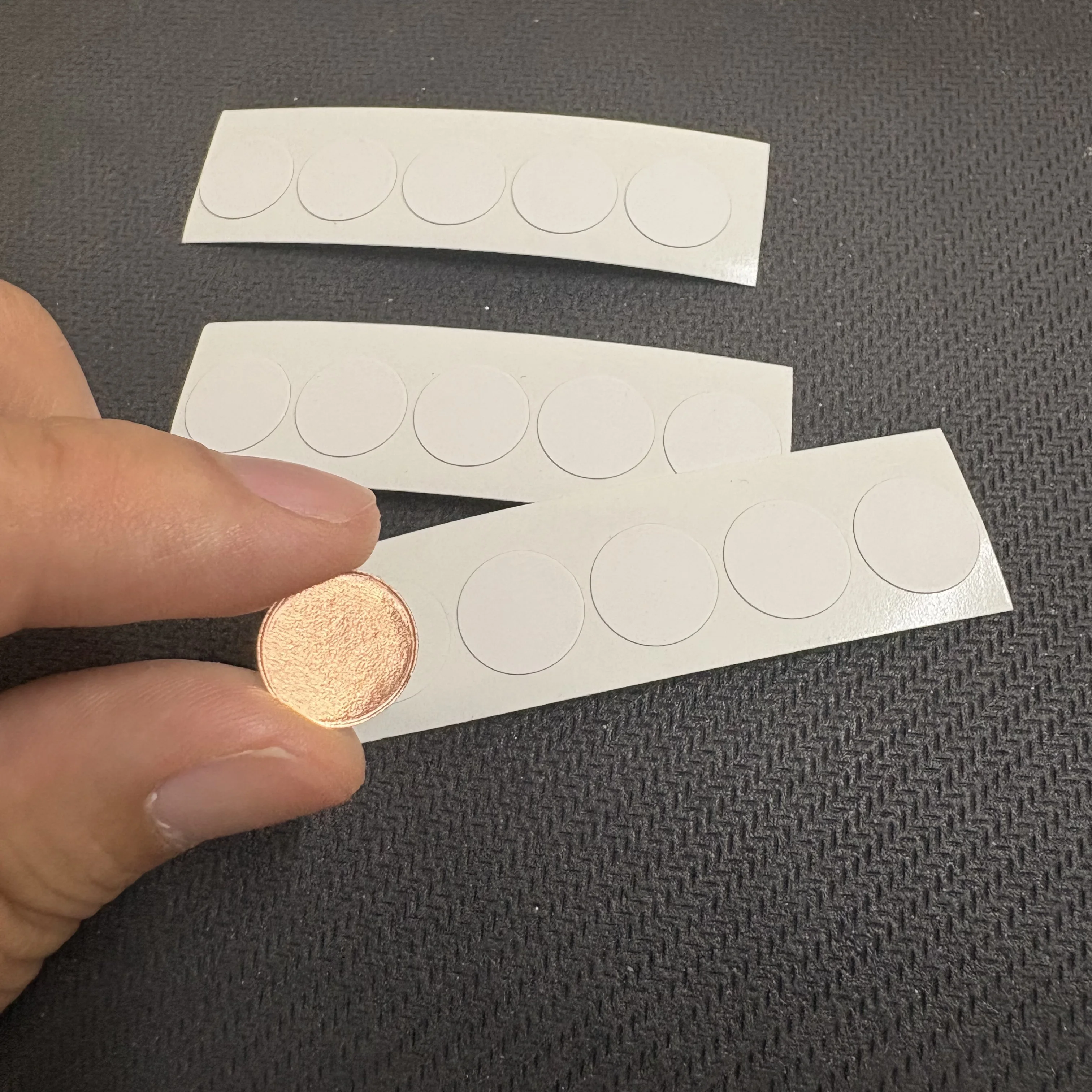 12mm Diameter Circular Double-Sided Carbon Conductive Film for SEM Microscopes Double-Sided Carbon Conductive Film