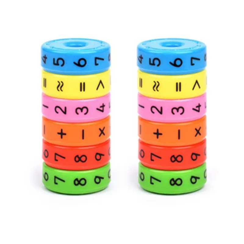 Magnetyczna zabawka do nauki matematyki dla dzieci Cyfry i symbole Cylinder Artykuły szkolne Montessori Juegos Educativos Para Niños