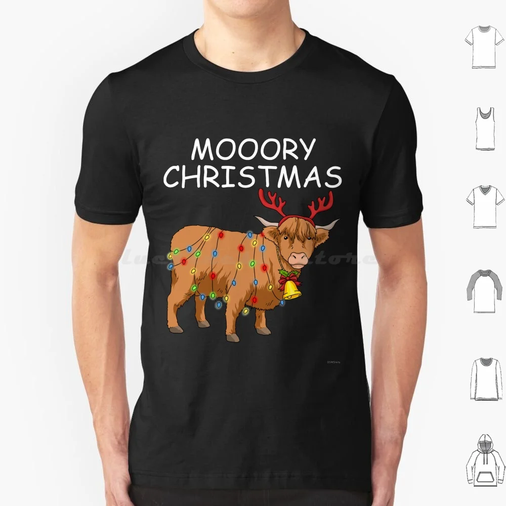 Scottish Highland Cow Women Cow Gifts Moory Christmas T Shirt Cotton Men Women Diy Print Highland Cow Highland Cow Highland Cow