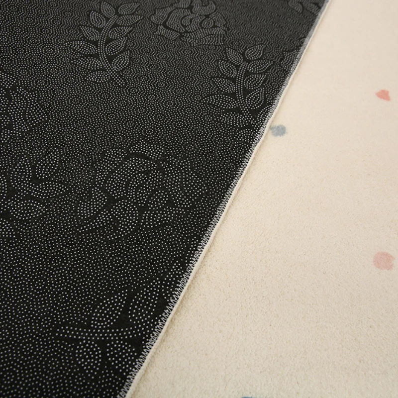 Tapis de salon moderne, simple et facile à entretenir, mignon, épais et doux, décoratif, pour chambre d'enfant, lavable