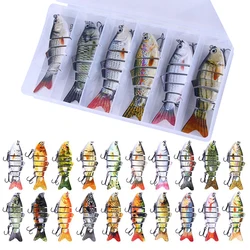 6/3/1Pcs Fishing Lure Sinking 10cm 17.5g 6 Segment Multi Jointed Swimbait Artificial Wobblers Crankbait Hard Bait Pesca Tackle