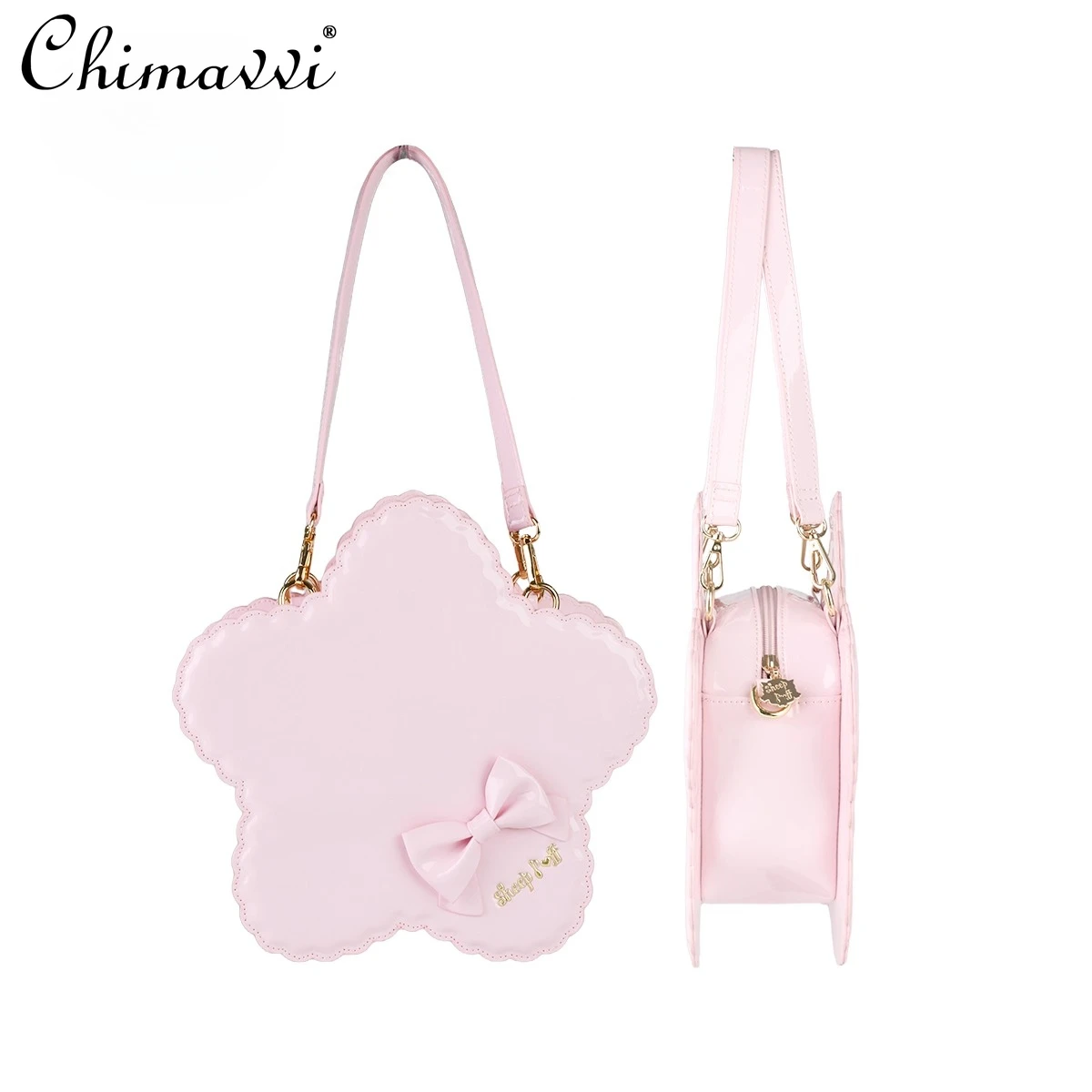 

Original Lolita Cute Lace Bow Crossbody Handbag 2025 New Sweet Girl Kawaii Versatile Elegant Women's Y2k Shoulder Bag