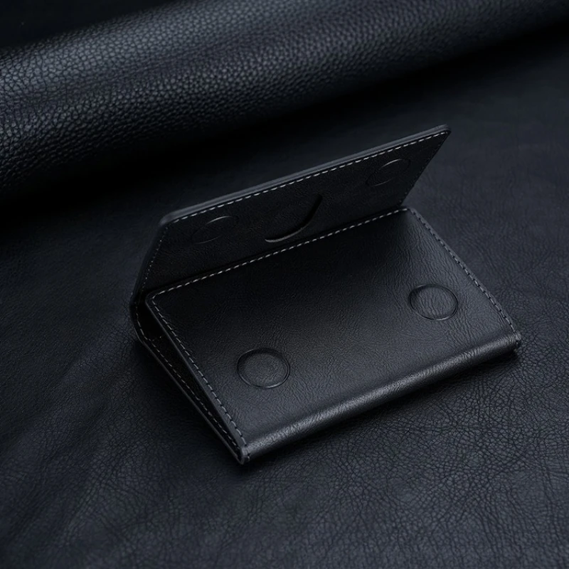 ที่ใส่บัตรแม่เหล็ก Magsafe หนัง PU ช่องใส่บัตรหลายช่อง กระเป๋าสตางค์แบบพับสามตอนสำหรับผู้ชาย กระเป๋าใส่บัตรแม่เหล็กสำหรับ Apple สำหรับ iPhone