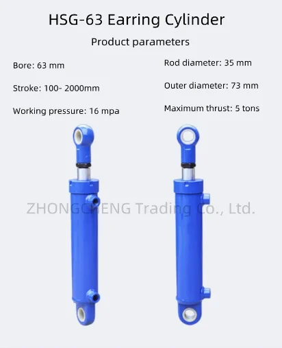 Hydraulic Cylinder Hydraulic Cylinder Two-way Lift Small Heavy-duty Oil Top Hydraulic Station Diesel Splitting Machine