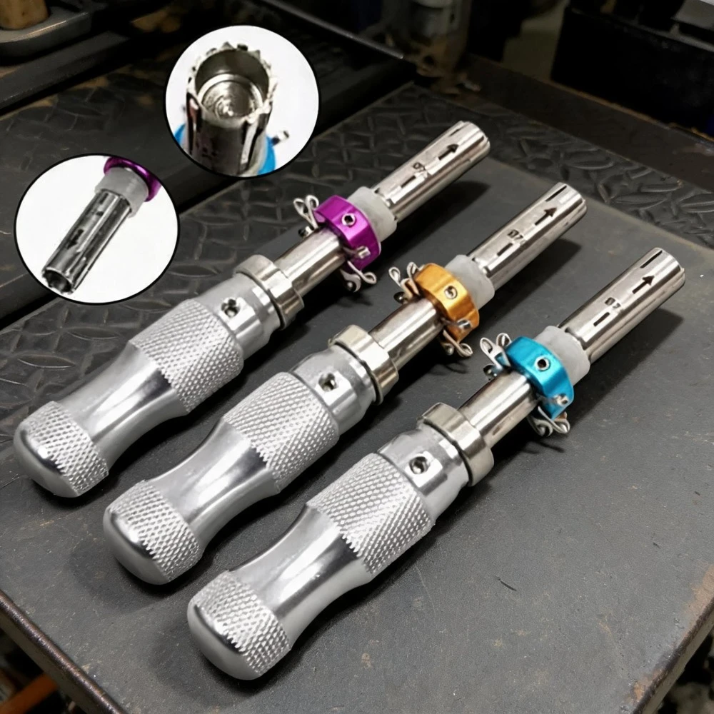3Pcs 7 Pin Advanced Tubular Lock Tool Set For Padlock Tool Cross Pic-ik Tubular Pick Stainless Steel Tubular