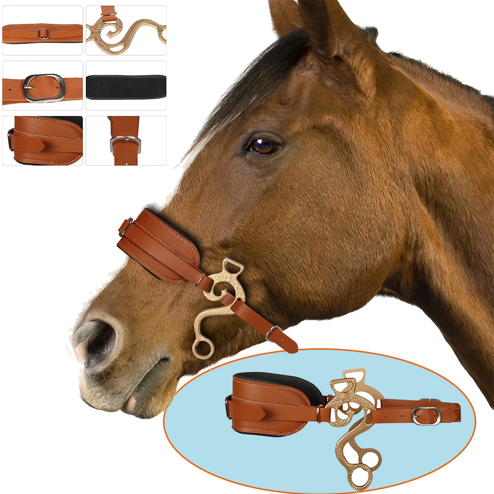 

Удобные и прочные недоуздки для лошадей, защищающие кожу, с регулируемой упряжью и защитой головы.