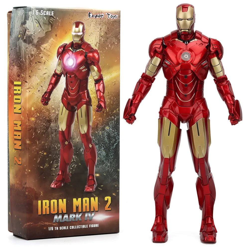 1/6 Iron Man figure armor model figurine renovation team PVC static ornament mini collection figure Empire toys