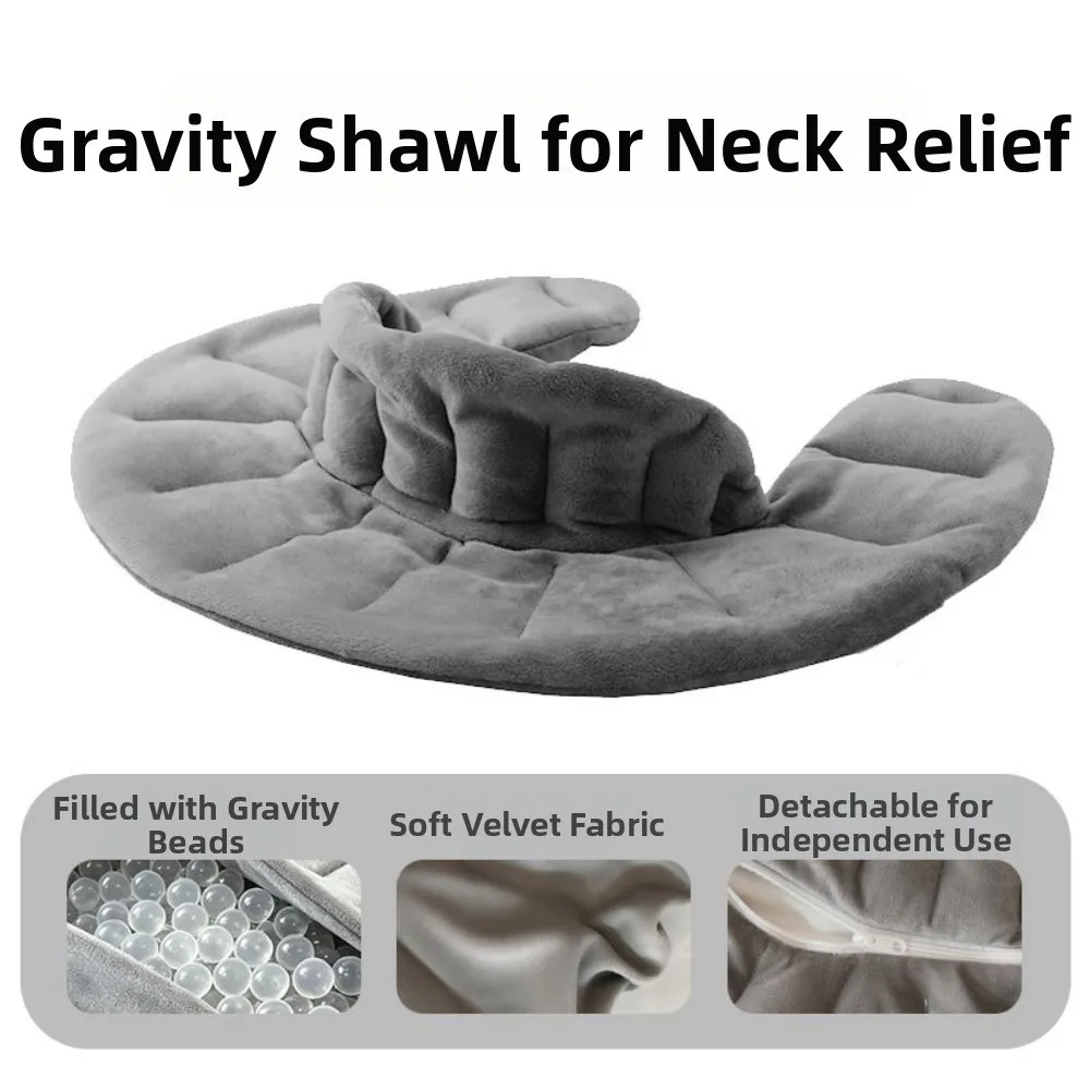 Soft Gravity Neck Wrap Relaxation Detachable Neck Protection Pack High Collar Bead Filled Weighted Shoulder Pad Office
