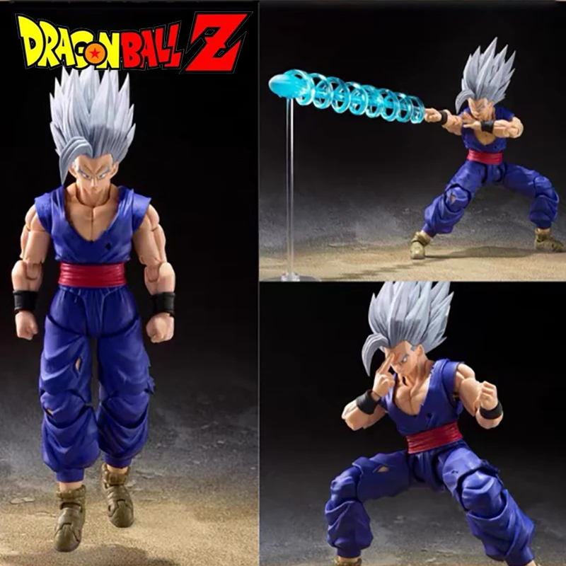 Dragon Ball Ultra Gohan And Beast Wufan Shf 6-Inch Gohan Action Figure Toys Anime Figurals Silver Haired Wukong Model Figure