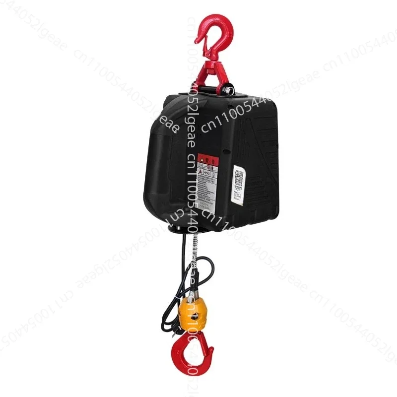 Portable electric hoist 220v small household small crane remote control miniature electric hoist lifting air conditioner
