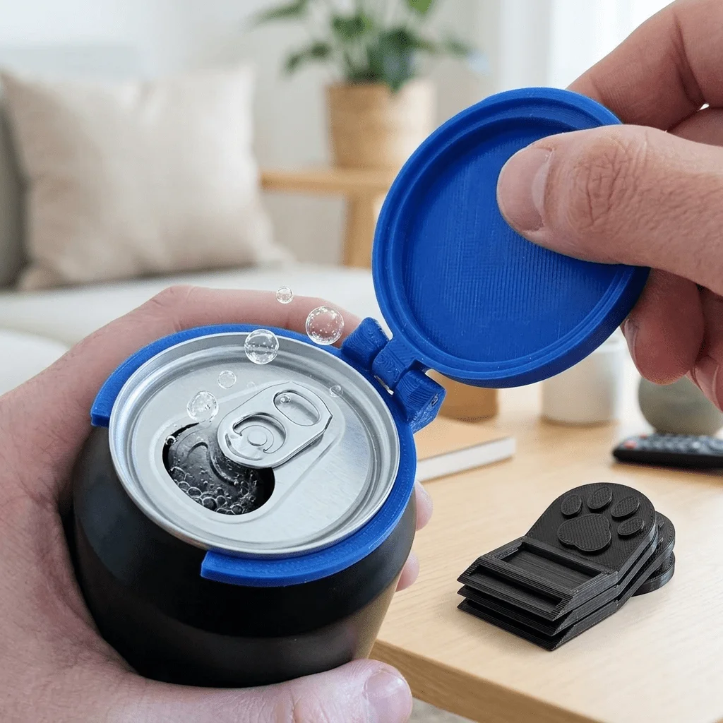 Reusable Flip Soda Can Cover, Dust & Spill Resistant Beverage Can Lid for Outdoor Cycling, Keep Soda Fresh, Non-Sealed, Not Food