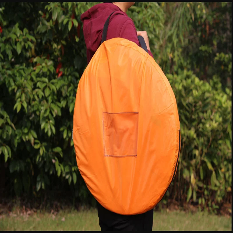 Outdoor Camping Pop Up Washing Room Tent Hand bag Hiking Beach Cycling Round Tent Hand Bag Color Random