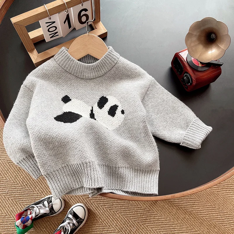 Children Clothing Boy Sweaters For Teenage Girls Knitwear Autumn Boys Baby Girl Winter New Stylish Tops Pullovers Sweater Panda