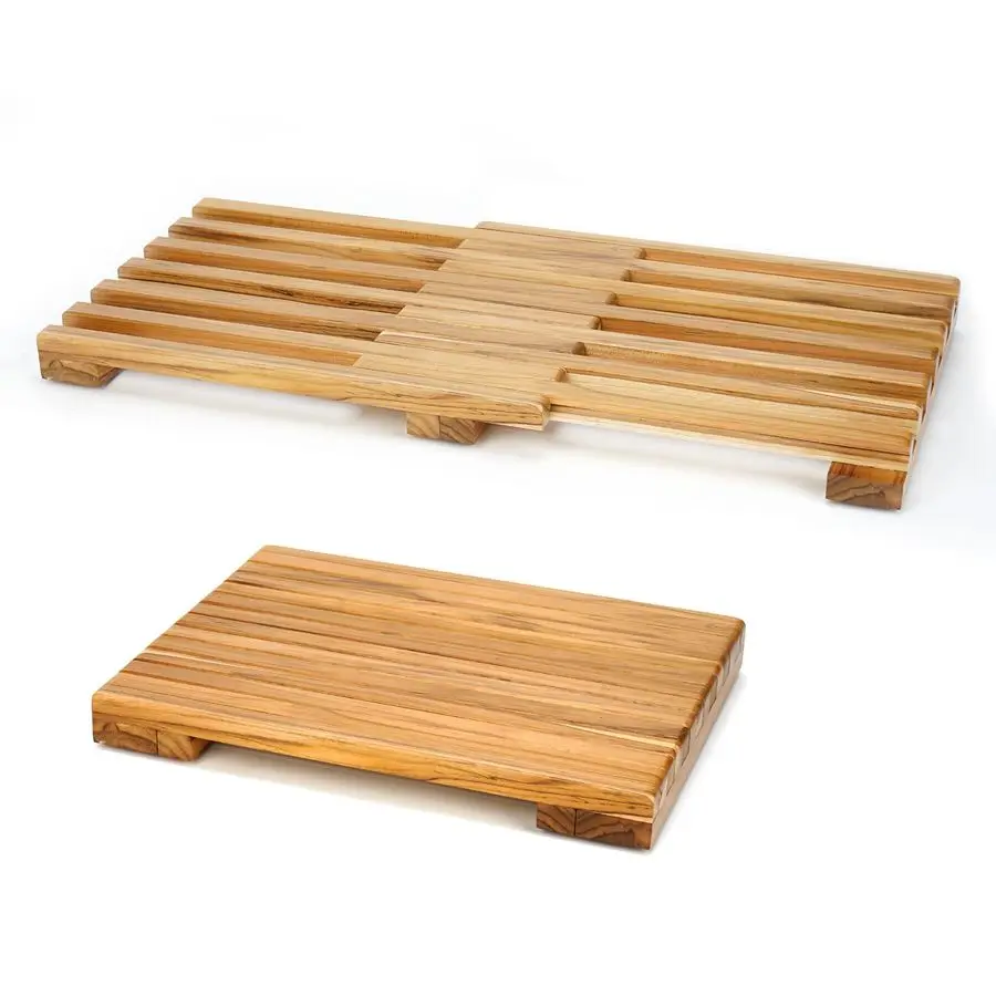 

Регулируемый по длине деревянный коврик для душа, нескользящий коврик для ванной, коврик для сауны, для спа-центров, саун, бассейнов, для использования внутри и снаружи помещений