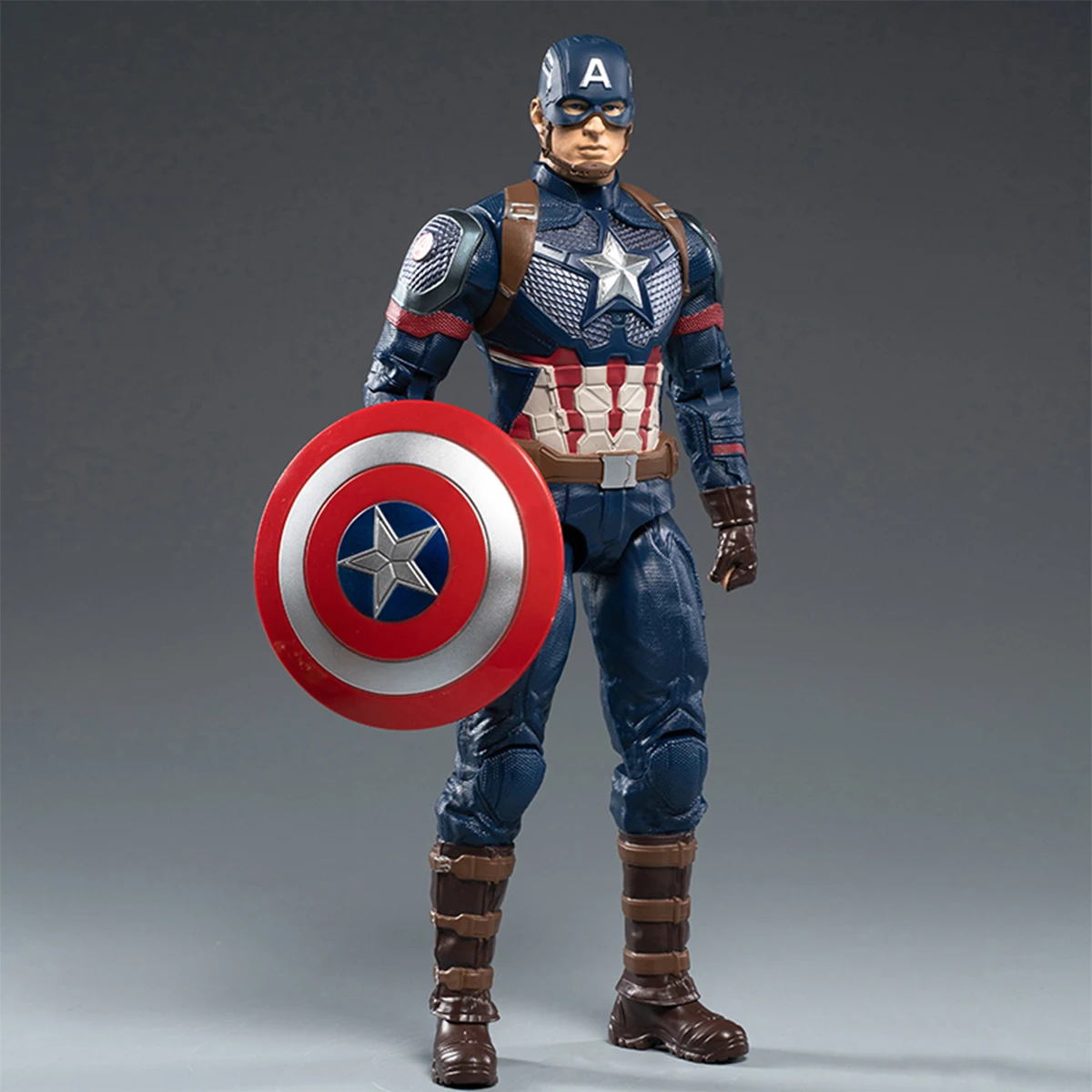 1:5 Scale Captain America 14-Inch Action Figurine by ZD Toys - Simple Articulated, Perfect for Collectors & Enthusiasts