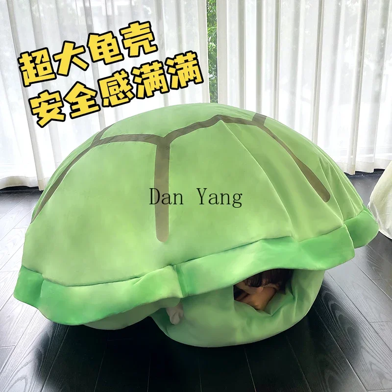 YJ turtle shell throw pillow wearable doll sleeping sleeping bag doll plush giant lazy person wearing oversized turtle shell