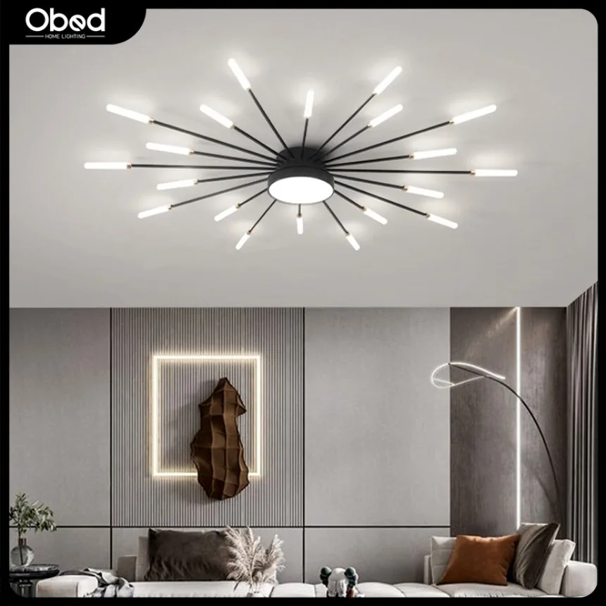 

Creative LED Ceiling Light Modern Minimalist Fireworks Art Design Chandelier Living Room Dining Room Decorative Lighting Fixture