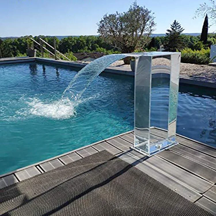 

Производство акриловых водопадов для бассейнов с LED-подсветкой, прозрачных фонтанов для сада