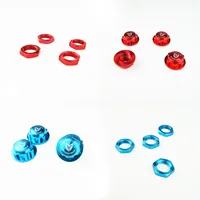 4PCS Set Aluminum Alloy Wheel Nuts for 1/5 Losi 5ive T 5T Rofun Rovan LT KM X2