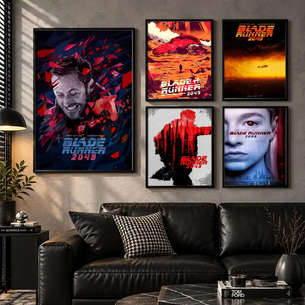 Blade Runner 2049 Sci-fi Poster Wall Art Sticker For Living Room Bedroom Bar Home Decor Mural Painting Decoration