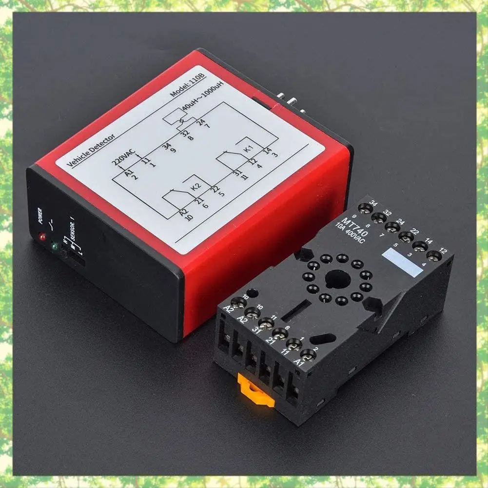 Smart-110B เครื่องตรวจจับยานพาหนะ AC220V Single Channel Inductive Vehicle Loop Detector สําหรับที่จอดรถ Access Control