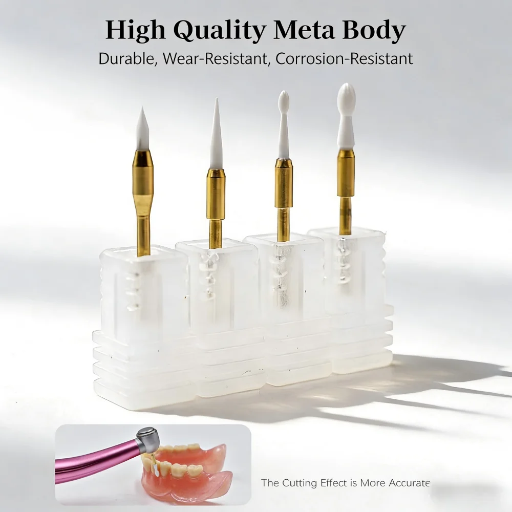 

Ceramic Soft Tissue Trimming Burs – Gingivectomy Cutters for Hyperplastic Gum & Retraction, Dental Surgical Contouring Tools