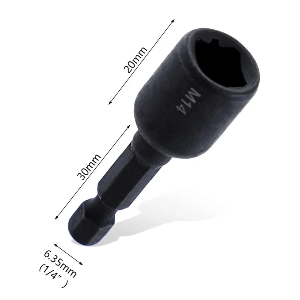 1pc Tap Die Socket Adapter 1/4 Inch Hex Shank Machine Screw Metric Threading Tool For Electric Drill M4-M14 Hand Tools