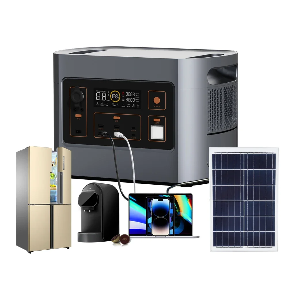 Home Use Portable Solar Energy System Solar Power Generator With Inverter And Lifepo4 Battery