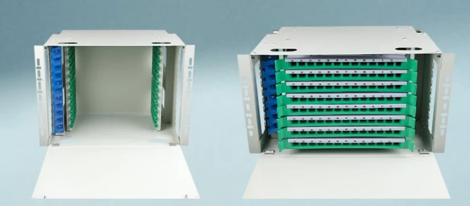 ZHWCOMM 19 inch 96 core Pull type optical fiber distribution frame SC ODF port Rack Mounted Indoor fiber patch panel