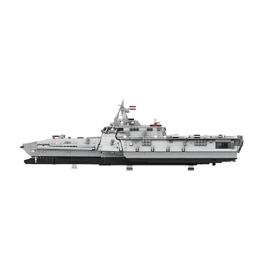 

Модель из кирпичиков MOC USS Independence (LCS-2), конструктор боевого корабля USS Independence, развивающие игрушки для сборки, подарки для детей, DIY-подарки