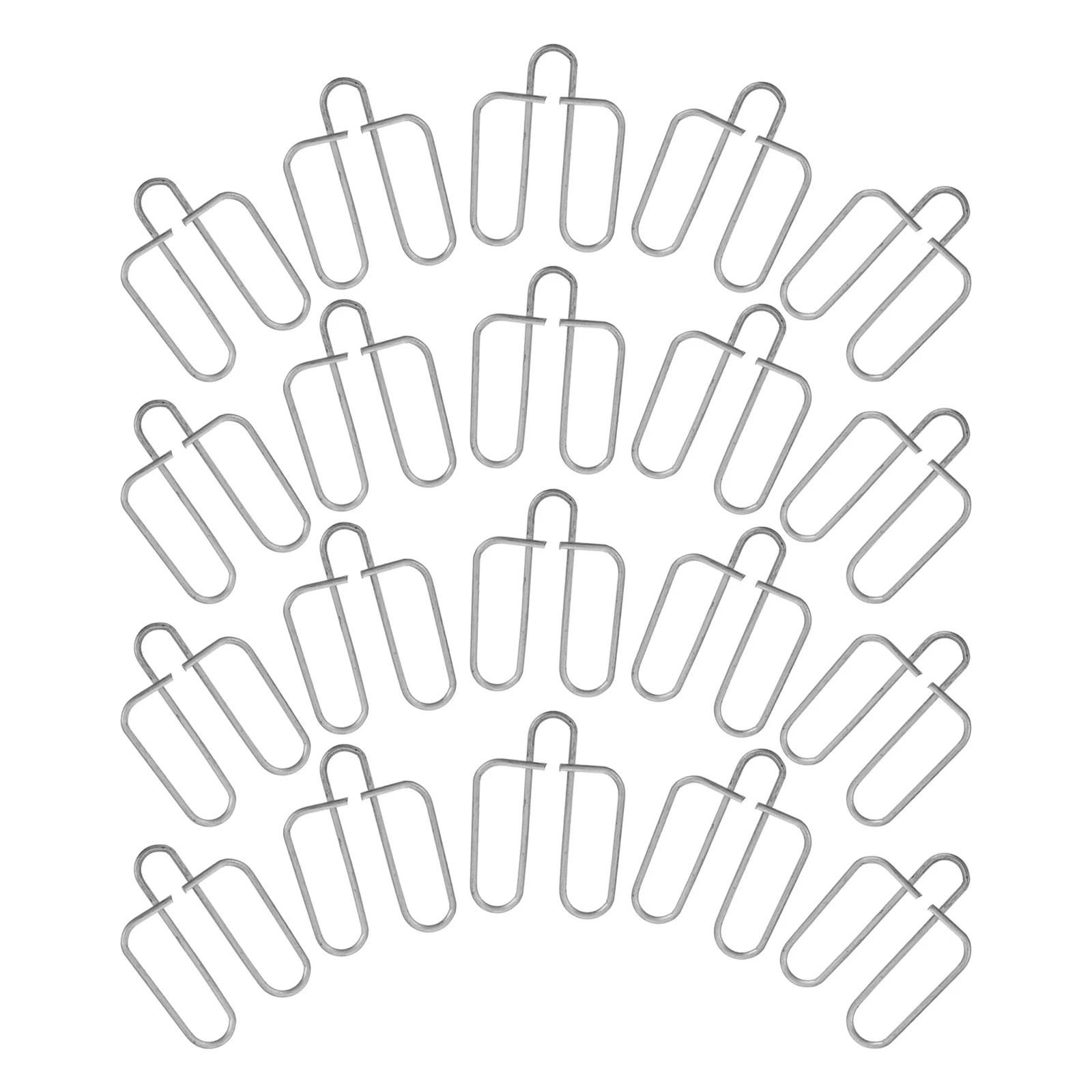 

20Pcs Cage Door Fixing Clips Pet Feeder Box Fasteners Secure Spring Hook Galvanization Robust Construction Pet Cage Door Clips