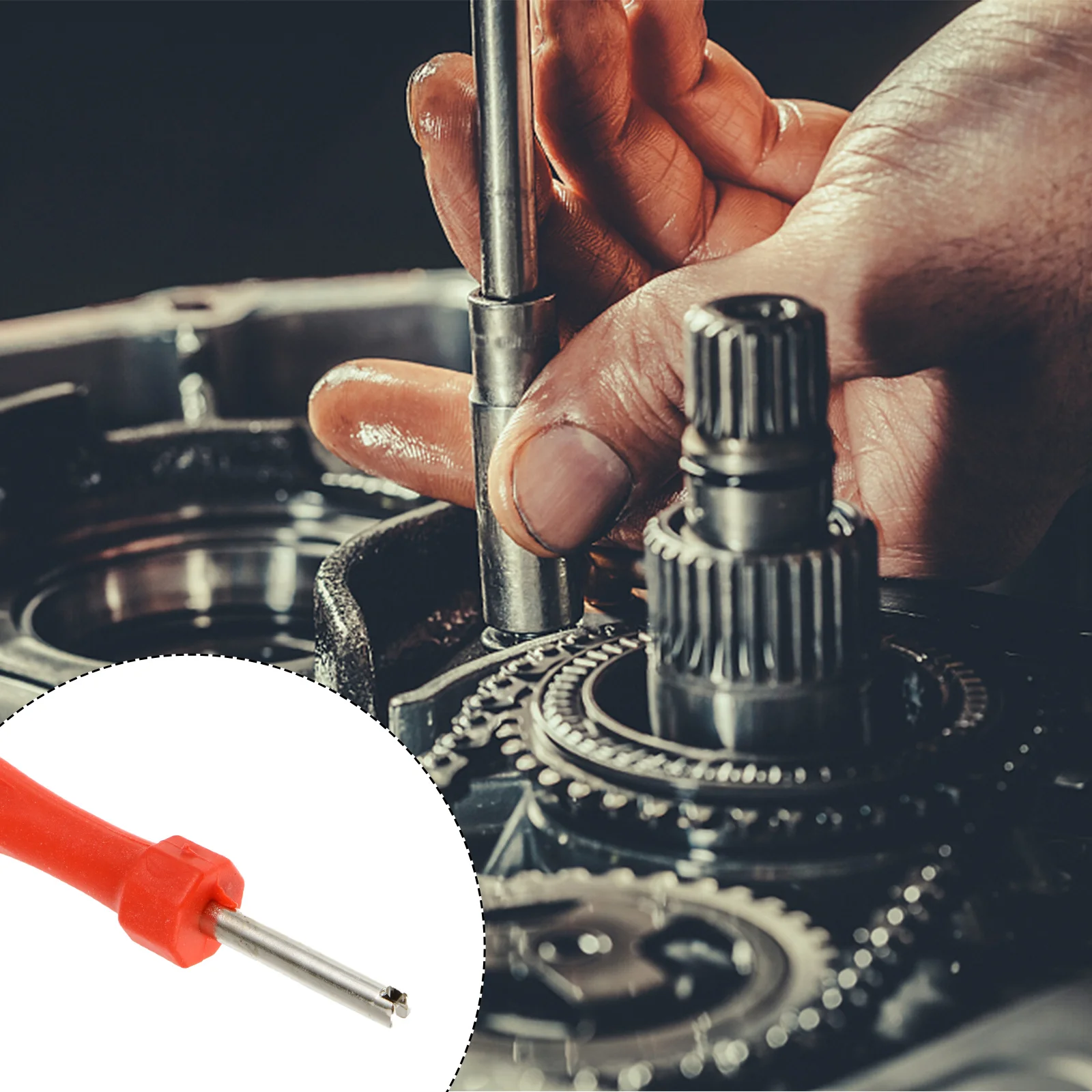 

1Set Core Remove Tool Single Head Core Remover Tool Tire Repair Set Includes 30 Cores Car Motorcycle Bicycle Electric