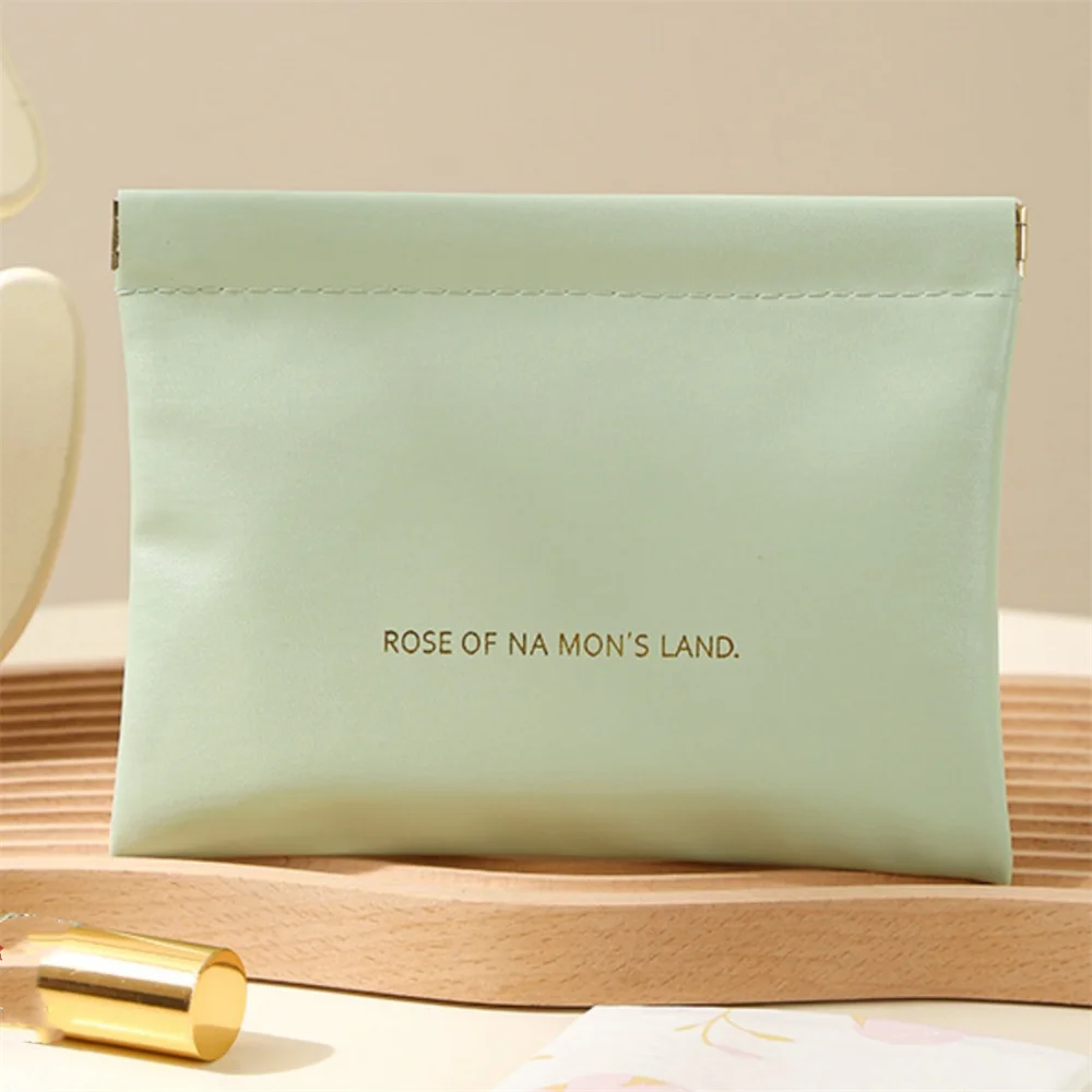 Small Makeup Bag Data Mini Portable Cable Digital Storage Bag Automatically Closes Wired Earphones Carrying Bag Power Charger