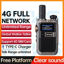 Global 4G public network walkie-talkie Small portable hand-held commercial civil professional two-way outdoor walkie-talkie