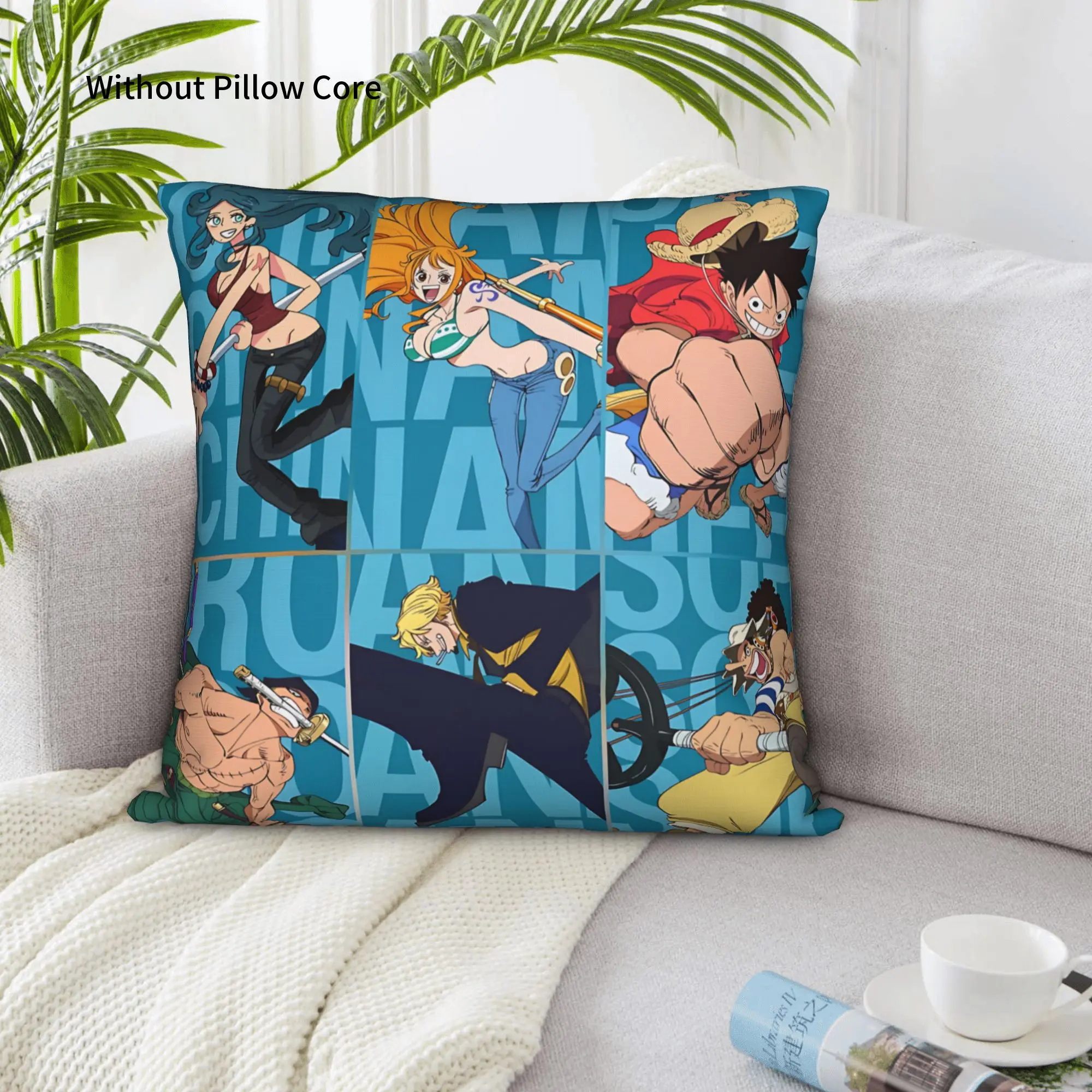 1PC Anime One Pieces Theme Pillow Case Home Decor Items Double-Sided Printing  Sofa Cushion Bedroom Bedside Pillow