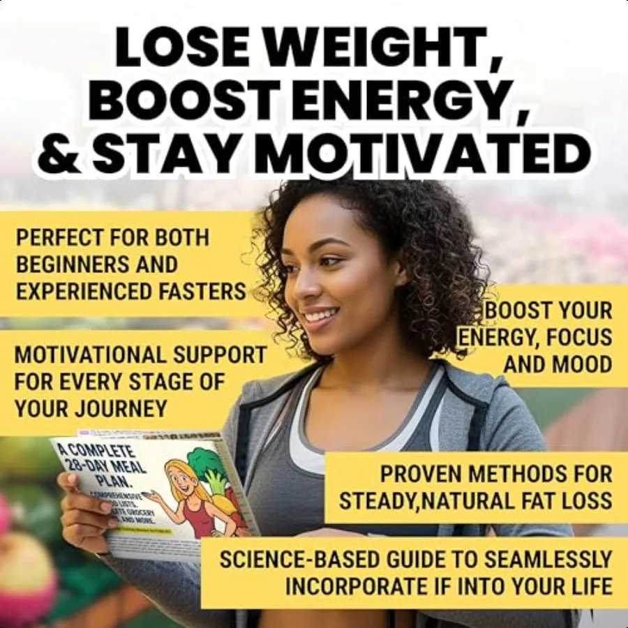 Intermittent Fasting for Women. 28 day Meal planner Chart Comprehensive Food List. Beginner's Guide for Weight Loss Hormones Ba